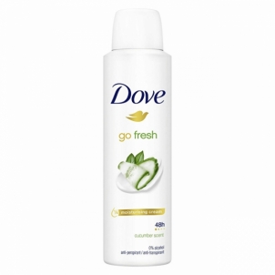 Antiperspirantas Dove Antiperspirant Spray Fresh Go with the scent of cucumber and green tea (Cucumber & Green Tea Scent) - 150 ml