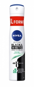 Antiperspirantas Nivea Black & White Invisible Fresh 200 ml Dezodorantai/ antiperspirantai