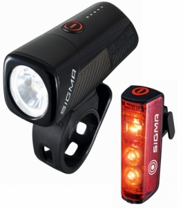 Apšvietimo komplektas Sigma Buster 400 + Blaze Flash USB Lights for bicycles