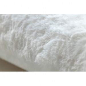 Apvalus baltas kailio imitacijos kilimas POSH | ratas 60 cm