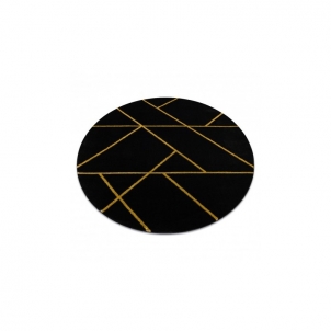 Apvalus juodas kilimas EMERALD | ratas 160 cm 