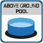 Круглый открытый бассейн BASIC 301 blue