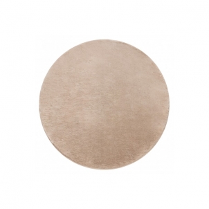Apvalus smėlio spalvos kailio imitacijos kilimas POSH | ratas 60 cm