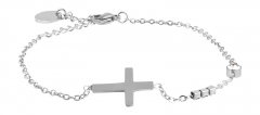 Apyrankė Troli Minimalist steel bracelet with a cross VCBW024S Rokassprādze
