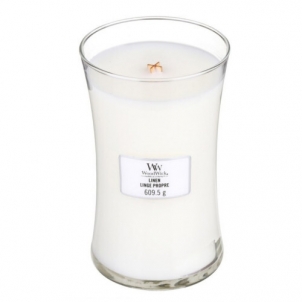 Aromatinė žvakė WoodWick Scented candle vase Linen 609.5 g 