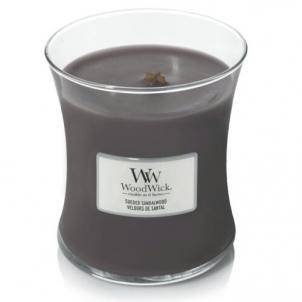 Aromatinė žvakė WoodWick Vonná Suede & Sandalwood 275 g 