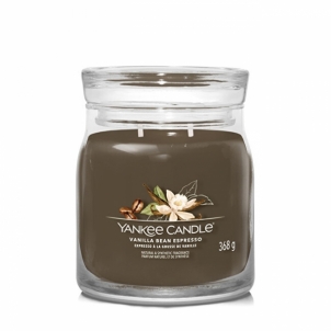 Aromatinė žvakė Yankee Candle Aromatic candle Signature glass medium Vanilla Bean Espresso 368 g 