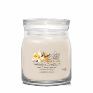 Aromatinė žvakė Yankee Candle Aromatic candle Signature glass medium Vanilla Creme Brulée 368 g Mājas smaržas