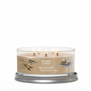 Aromatinė žvakė Yankee Candle Aromatic candle Signature tumbler medium Amber & Sandalwood 340 g
