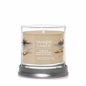 Aromatinė žvakė Yankee Candle Aromatic candle Signature tumbler small Amber & Sandalwood 122 g