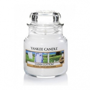 Aromatinė žvakė Yankee Candle Classic Scented Candle Classic with (Clean Cotton) 104 g) Mājas smaržas