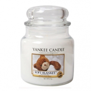Aromatinė žvakė Yankee Candle Medium Soft Blanket 411 g Kvapai namams