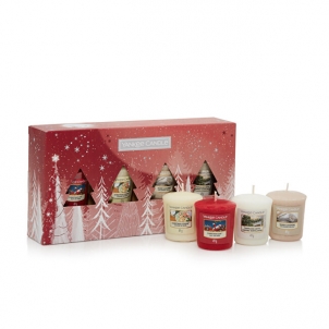 Aromatinės žvakė Yankee Candle Christmas gift set of 4 votive candles 
