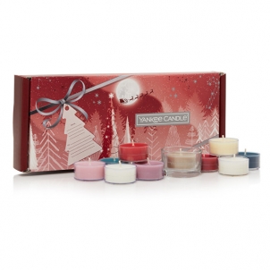 Aromatinės žvakė Yankee Candle Christmas gift set of tea lights and candle holder Mājas smaržas