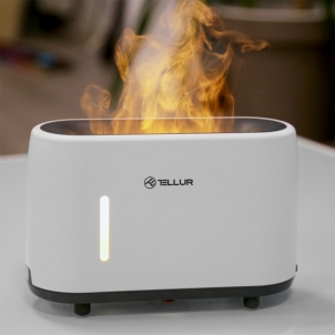 Aromatizatorius Tellur Flame aroma diffuser 240ml, 12 hours, remote control, white