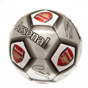 Arsenal F.C. futbolo kamuolys (Autografai. Pilkas)