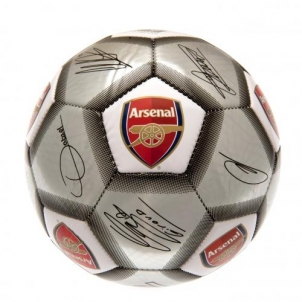 Arsenal F.C. futbolo kamuolys (Autografai. Pilkas)