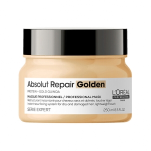Atstatanti plaukų kaukė L´Oréal Professionnel Serie Expert Absolut Repair Gold Quinoa + Protein Regenerating Mask for Damaged Fine Hair ( Gold en Masque) - 250 ml Līdzekļi matu uzlabošanai