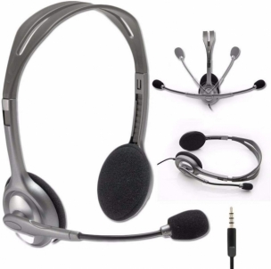 Ausinės Logitech H110 Stereo Headset grey