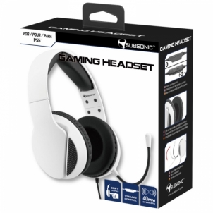 Ausinės Subsonic Gaming Headset for PS5 Pure White