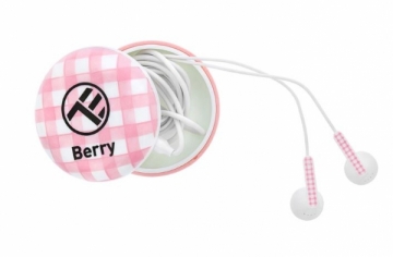 Ausinės Tellur In-Ear Headset Berry, Carrying Case pink