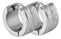 Auskarai Troli Glittering steel earrings rings Auskari