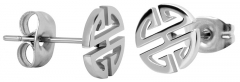 Auskarai Troli Steel steel earrings in the shape of an ornament Auskari