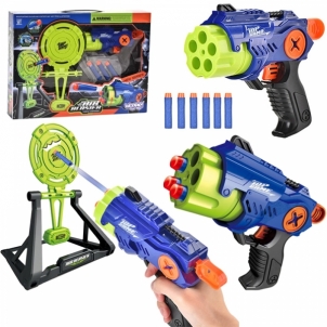 Automatinis šautuvas su taikiniu - Woopie, mėlynas Žaisliniai ginklai