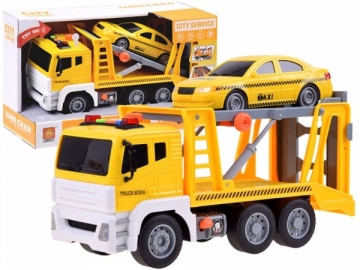 Automobilis Big Truck, tow truck + toy car, light sound ZA3222 Rotaļlietas zēniem