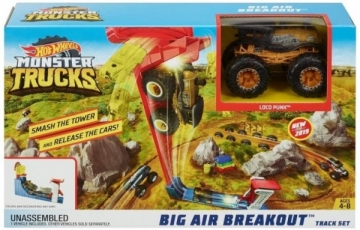 Trasa Hot Wheels Monster Toy Truck Slam Launcher Play Set GCG00