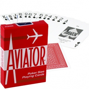 Aviator Standard pokerio kortos (Raudonos)