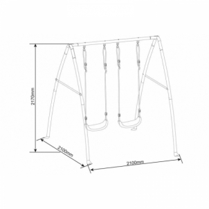 „Axi Double Metal Swing“ supynės