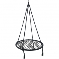 Ažūrinis hamakas, 80cm, juodas Swings, chairs
