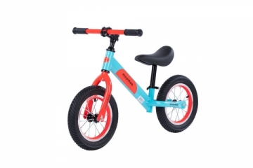 Balansinis dviratukas - Moovkee, 12 colių, mėlynai oranžinis Balansiniai dviratukai