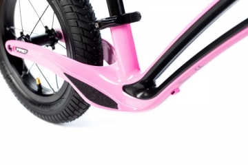 Balansinis dviratukas Karbon First pink-black Balansiniai dviratukai
