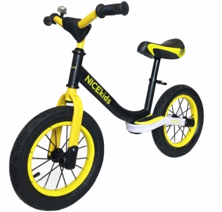 Balansinis dviratukas NiceKids, juodas - geltonas
