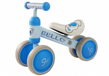 Balansinis dviratukas su dvigubais ratais &quot;Bello&quot;, šviesiai mėlynas Balansiniai dviratukai