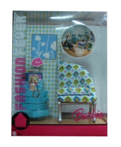 Baldai Barbie J0675 FASHION FEVER Create your perfect room Mattel