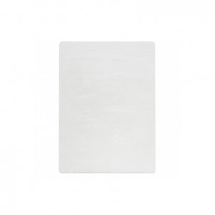 Baltas kailio imitacijos kilimas POSH | 160x220 cm