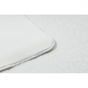 Baltas kailio imitacijos kilimas POSH | 50x80 cm