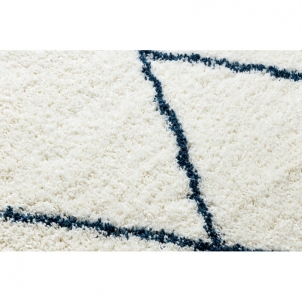Baltas kilimas su mėlynais akcentais UNION | 140x190 cm