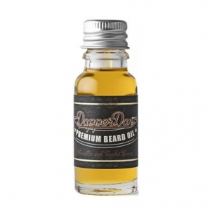 Barzdos aliejus Mr. Bear Dapper Dan Vanilla & Tonka Bean (Premium Beard Oil) 15 ml Priemonės barzdos ir ūsų priežiūrai