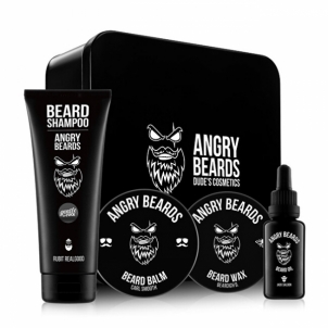 Barzdos ir plaukų priežiūros rinkinys Angry Beards Saloon Beard Kvepalų ir kosmetikos rinkiniai