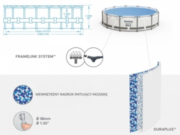 Baseinas Bestway "Steel Pro Max", 488x122