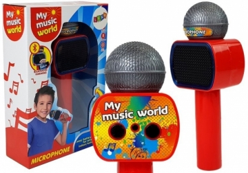 Belaidis karaokė mikrofonas, raudonas Muzikālā rotaļlietas