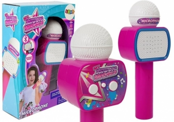 Belaidis karaokė mikrofonas, rožinis Музыкальные игрушки