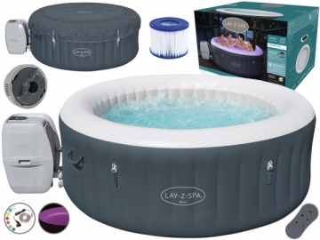 Bestway sūkurinė vonia &quot;Lay-Z-Spa BALI&quot; su LED, 4 asmenims Inflatable swimming pools