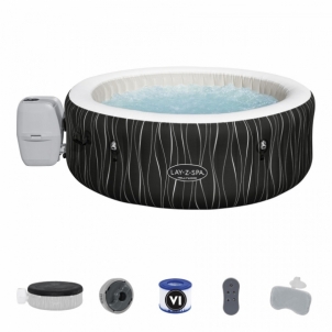 Bestway sūkurinė vonia Lay-Z-Spa HOLLYWOOD su LED ir pagalvėlėmis, 4-6 asmenims Inflatable swimming pools