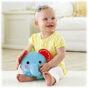 BFH90 / BFH87 Fisher Price Giggle Gang Elephant minkštas braškutis-kamuolys Toys for babies
