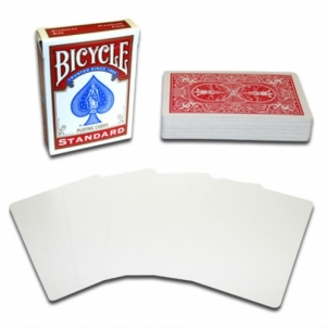 Bicycle Rider Back Blank Face kortos (Raudonos) Kārtis, pokera čipi un komplekti